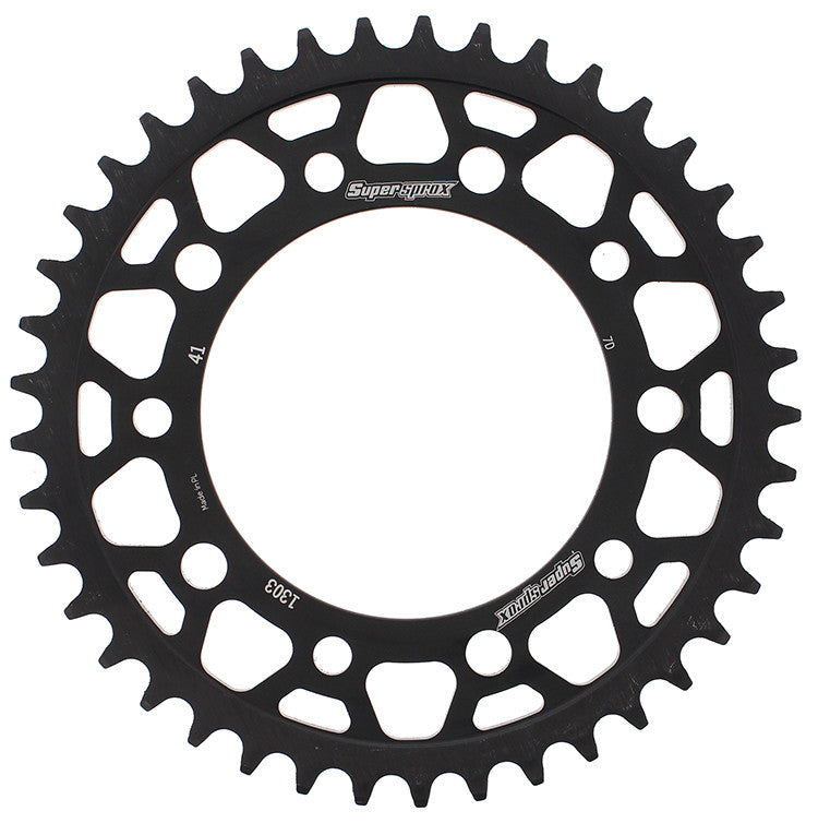 Supersprox Rear Sprocket Steel 41T-520 Black - RFE-1303-41-BLK Honda Motorcycles 2012-2017