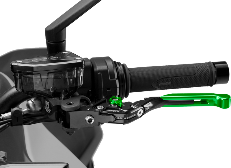 Puig Hi-tech Parts 561-00424GR 424VNV CLUTCH LEVER 4.0 FOLD/EXTEND GREEN