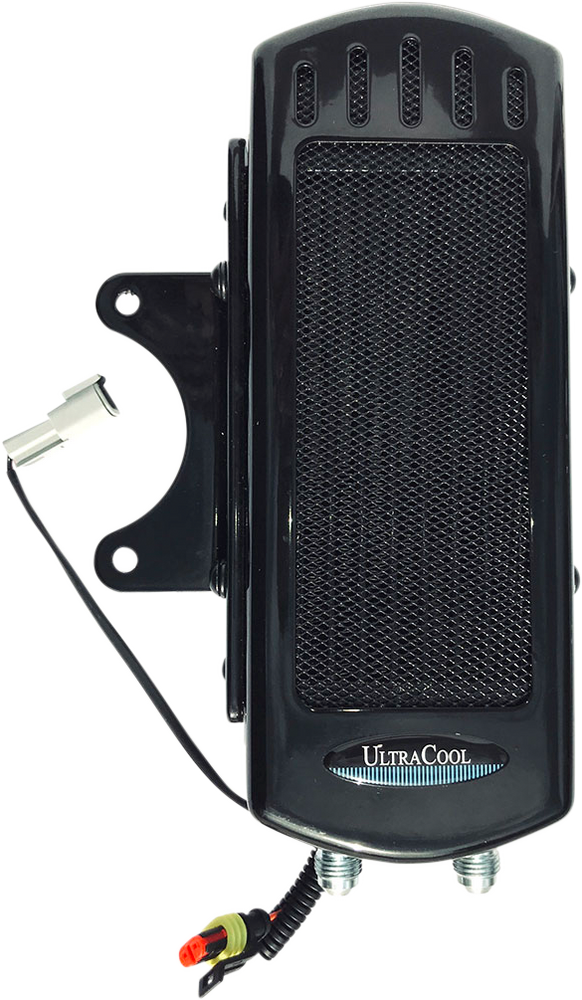Ultracool Side Mount OIL Cooler M8 Touring ` Gloss Black - SMT8-1G For Harley Touring 2017-2023