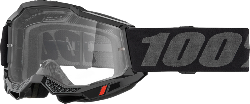 100% 610-5213 50018-00006 ACCURI 2 OTG GOGGLE BLACK CLEAR LENS