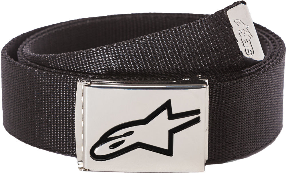 Alpinestars 482-69821 1019-93300-1187-OS AGELESS WEB BELT BLACK CHROME