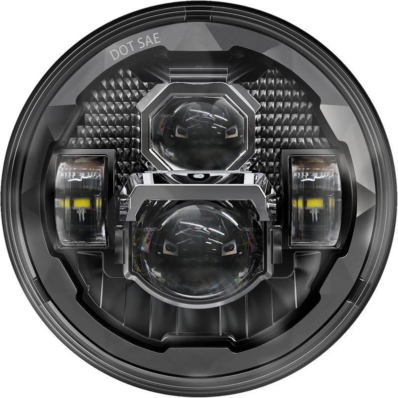 Pathfinder 226-0233 UV7B 7" LED HEADLIGHT RUGGED ULTRA VIEW BLACK