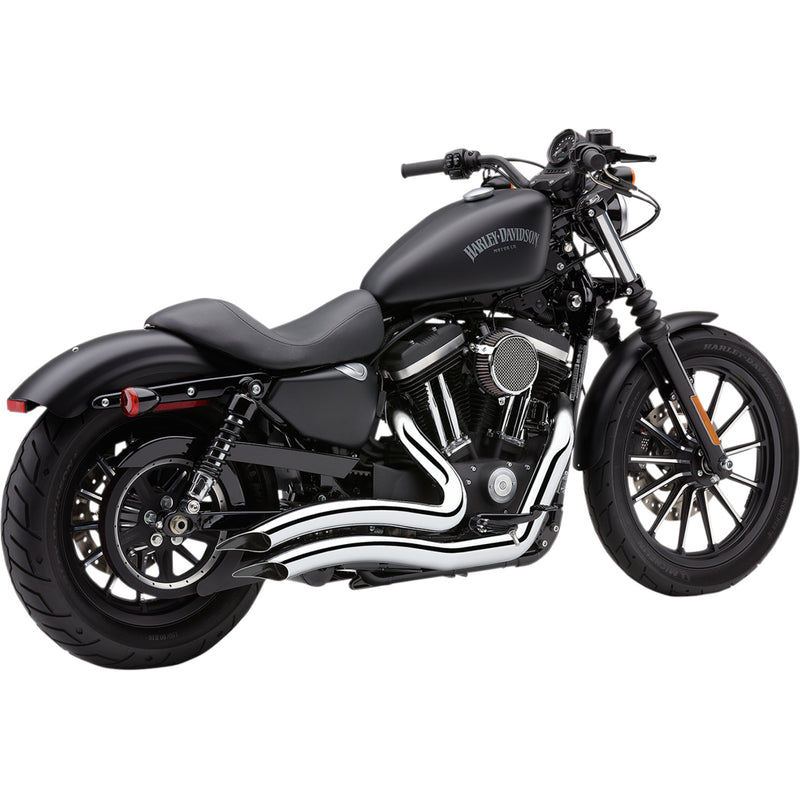 Cobra Short Swept 2-Into-2 Exhaust System - 6233 For Harley Sportster 2013-2022