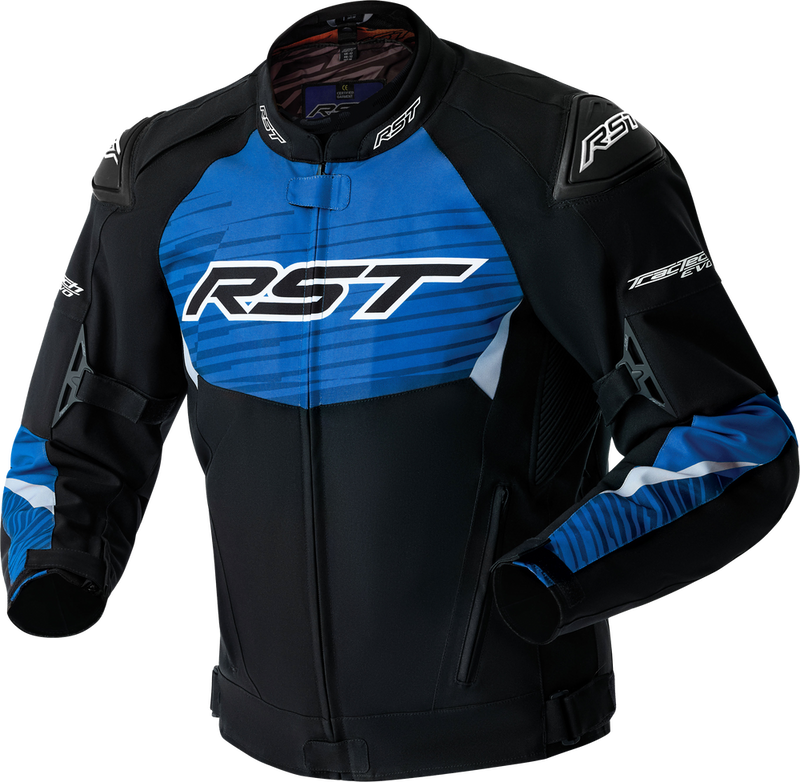 Rst Tractech EVO D3O Jacket Black Blue Textile MD - 103640BLU-42