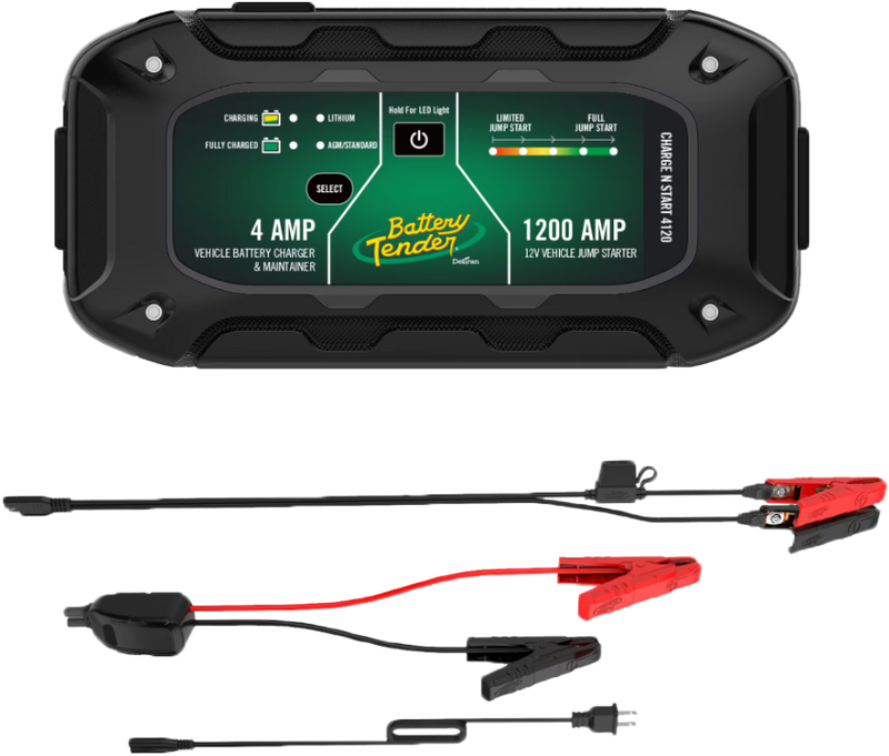 Battery Tender 56-1321 030-7020-WH CHARGENSTART 4AMP BTRY CHARGER & 1200 AMP JUMP STARTER