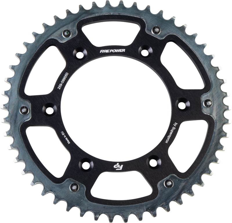 Fire Power 259-099050 FPH-990-50-BLK REAR SPROCKET HYBRID 50T BLK/SIL