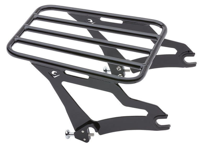 Cobra Detachable Luggage Rack Black FLH FLT - 602-2500B For Harley Touring 2009-2026