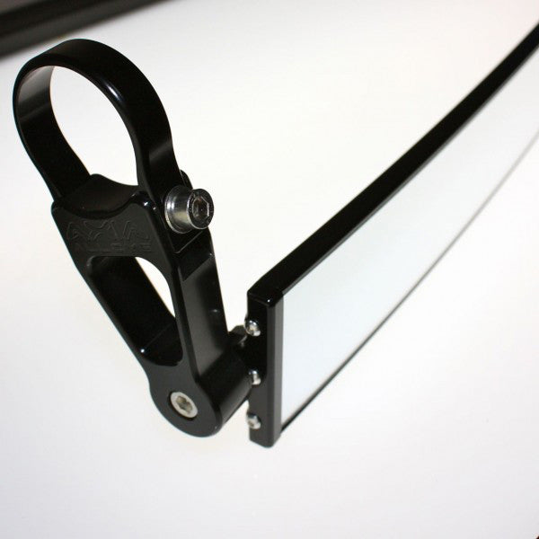 Axia 12-9166 MODPRVMSSV-BK 17" WIDE PANORAMIC REARVIEW MIRROR 2.5" ARMS