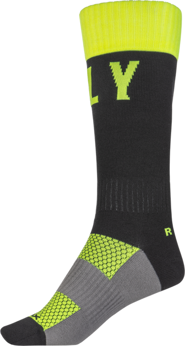 Fly Racing 350-0530S 350-0530S MX PRO SOCKS HI-VIS/BLACK SM/MD