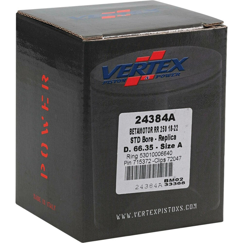 Vertex Piston Kit Cast 66.35/Standard - 24384A Beta 250 (2 Stroke) / 250 2T / 250 2018-2024