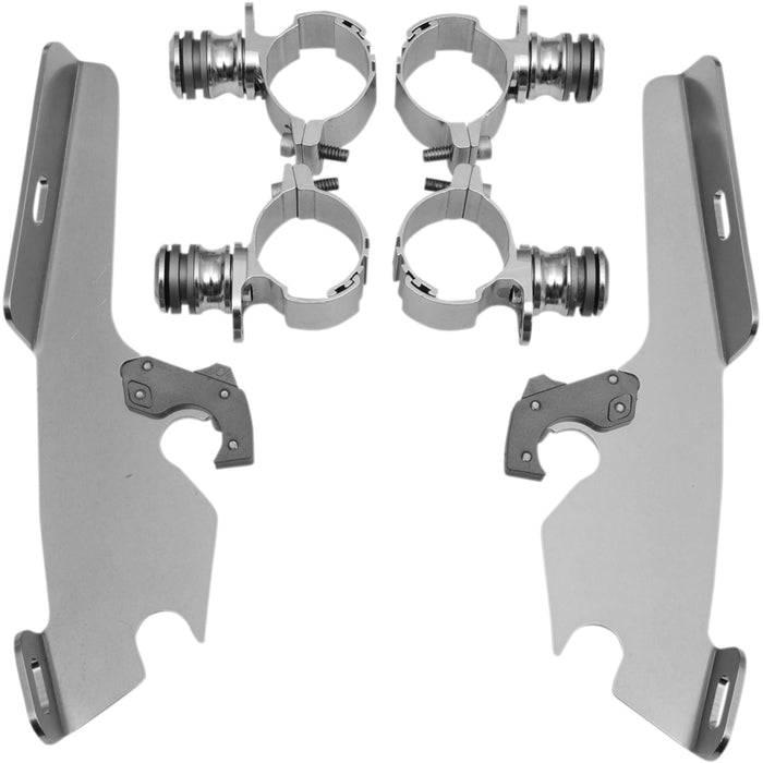 MEMPHIS SHADES 2321-0282 MEK1968 Fats/Slim Windshield Trigger-Lock Complete Mount Kit Fats/Slim Trigger Lock Mounting Kit - VT 1300CS