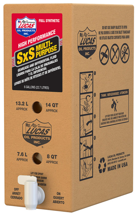 Lucas 58-53584 18052 SXS GEAR CASE OIL 6GAL BIB
