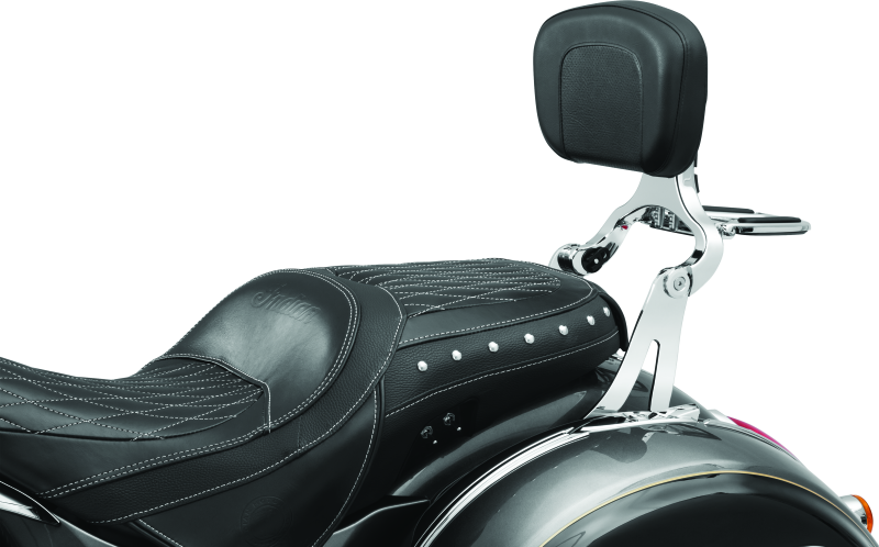 Kuryakyn 7094 Fixed Mounts Multi-purpose Driver & Passenger Backrest 14-22 Indian Models Chrome - User 1