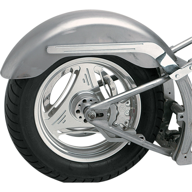 RUSS WERNIMONT DESIGNS DS-380332 380332 Custom Rear Fender - Gambler Custom Rear Fender for Swingarm Frames - 7.25" W x 33.75" L