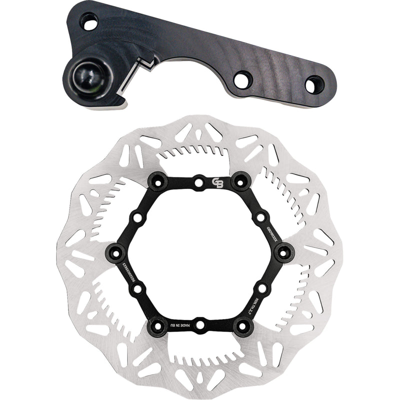 GBRAKES 1711-2348 GBDOS6 Wave® Brake Rotor Kit With Bracket Brake Rotor Kit With Bracket - Floating - 270 mm