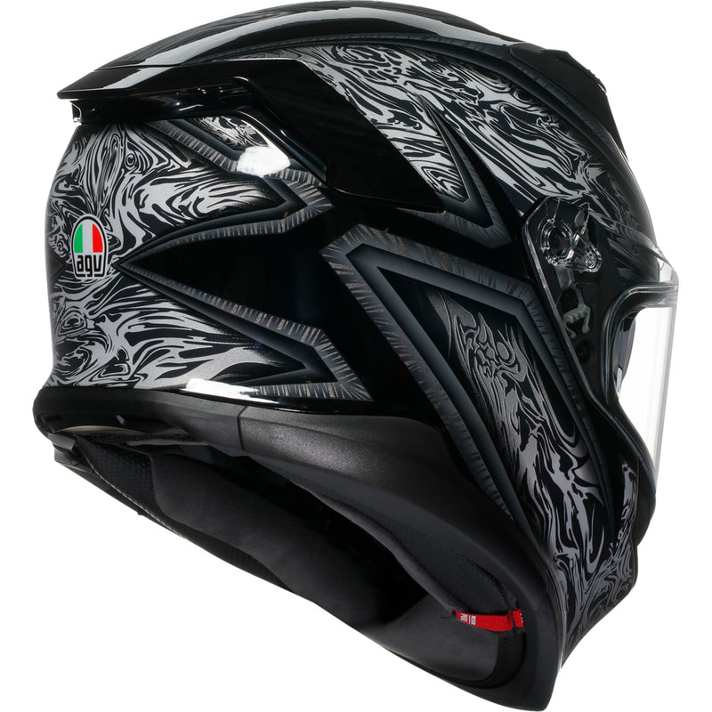 AGV K7 Damascus Helmet - Black/Silver
