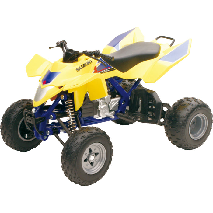 NEW RAY TOYS 7001-0025 43393 Mini Suzuki Quadracer R450 ATV Suzuki Quadracer R450 ATV - 1:12 Scale - Black/Yellow