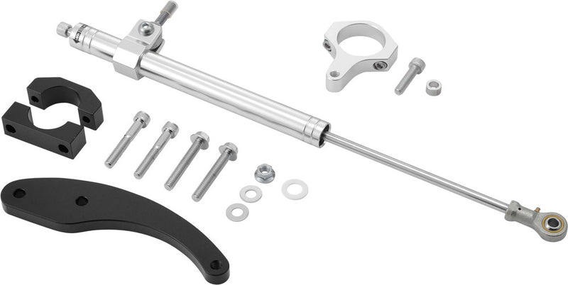 Harddrive Steering Damper Silver - 87373 For Harley Road Glide 2015-2016