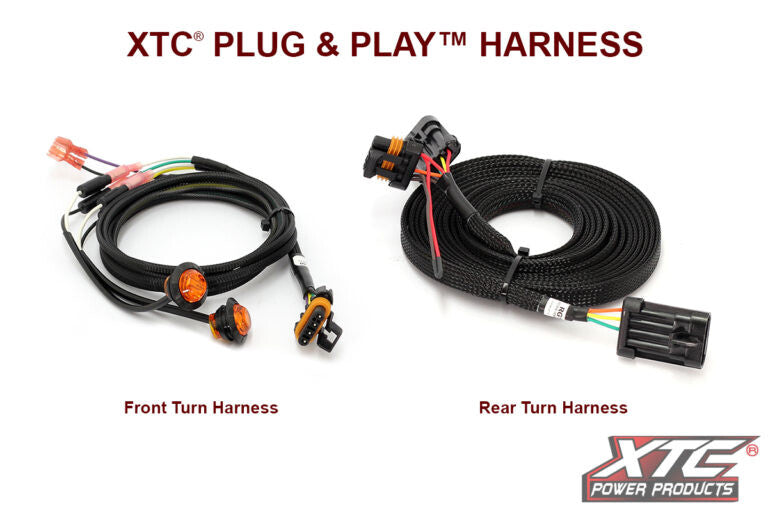 Xtc Power Products Auto Turn Signal Kit W Billet Lever AND Front DRL Lights POL Polaris General - ATS-L-POL-GBU-DRL Polaris General 2019-2026