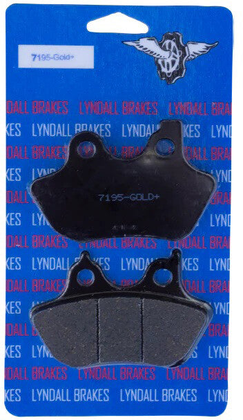 Lyndall Brakes Profiled Brake PAD Gold+ Front Rear Except 200 MM Tire - 7195-G-P