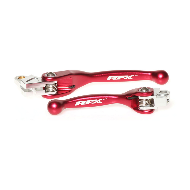 Rfx Flexible Lever SET RED - FXFL 10000 55RD Honda Dirt Bikes 1992-2025