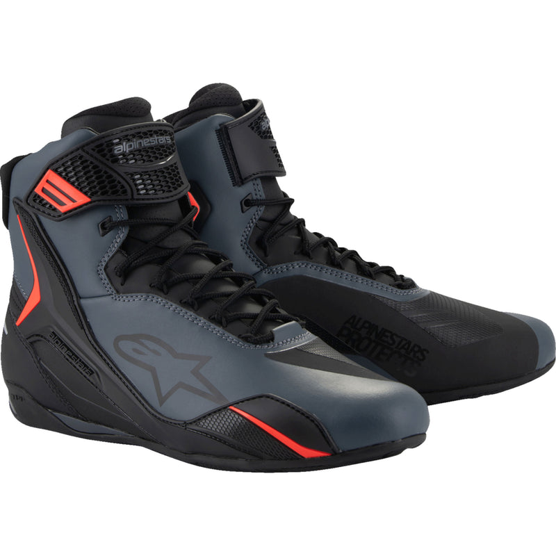 ALPINESTARS Faster-4 Shoes Black/Gray/Red - US