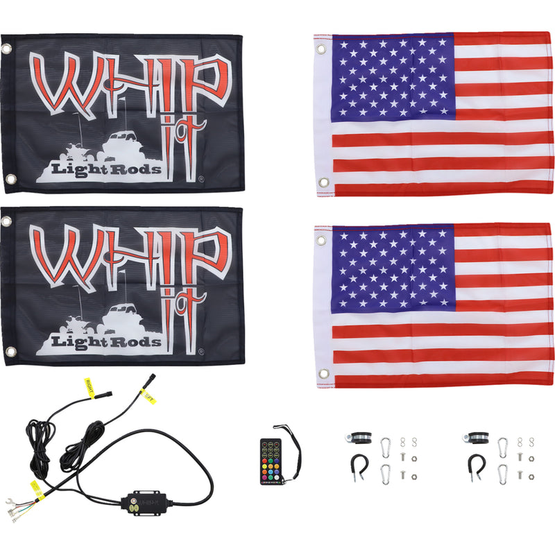 WHIPITLIGHTRODS 2040-2947 QD-CHSBTR-162 Bluetooth RGB Light Rod with Quick Disconnect 6' Light Rod Whip - Chase - Quick Disconnect