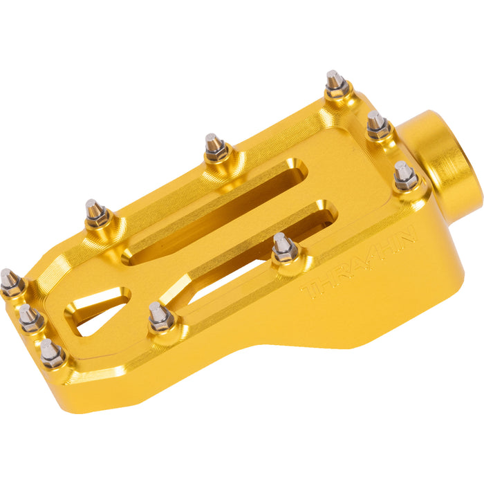 THRASHIN SUPPLY CO. 1610-0764 TSC-2221-5 Aggressor Brake Pedal gold - touring
