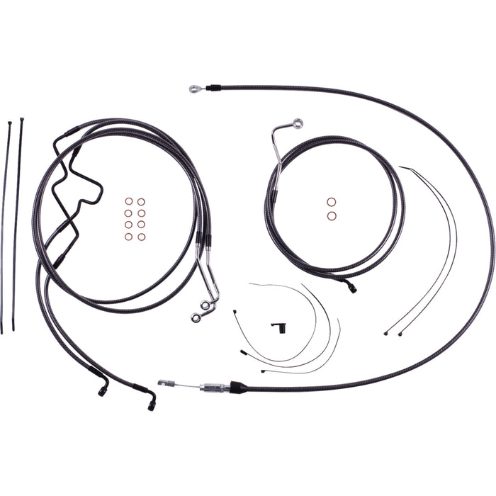 MAGNUM SHIELDING 0610-2418 7871225 KARBONFIBR Designer Handlebar Installation Kit 10" - '21-'22 flhr