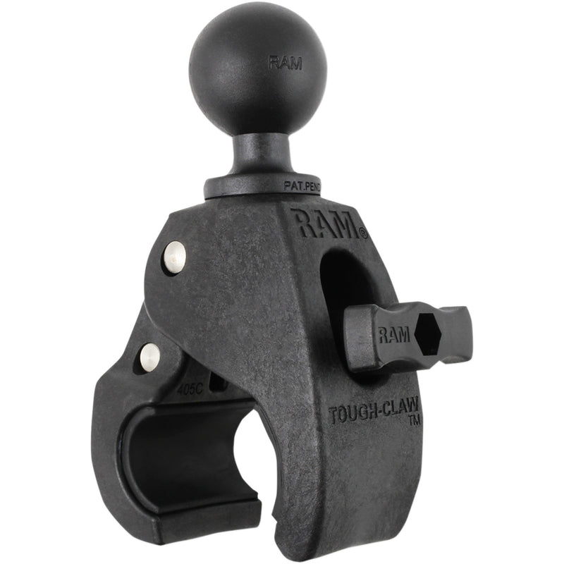 RAM MOUNTS 0636-0143 RAPB404U Medium Tough-Claw™ with 1" Diameter Rubber Ball Ball Mount - 1" - Tough-Claw