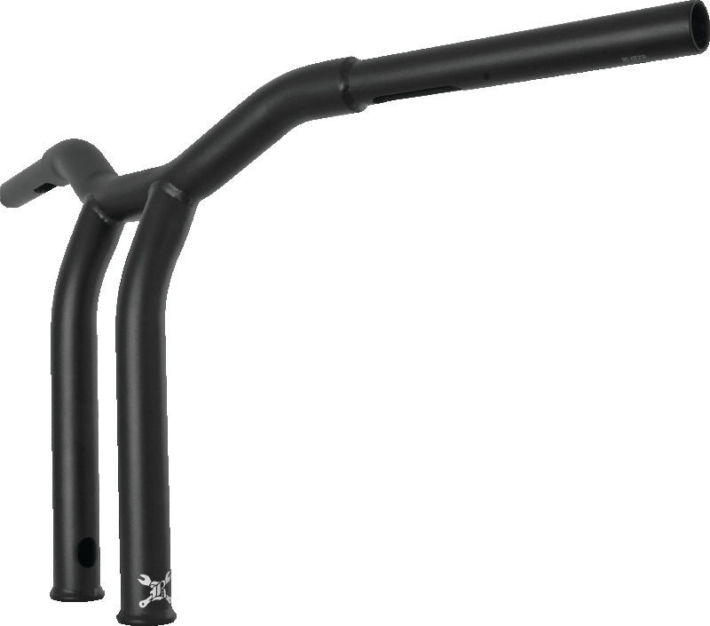 Burly Brand B12-6052SB Dominator Raked Bar 12in - Matte Black - User 1