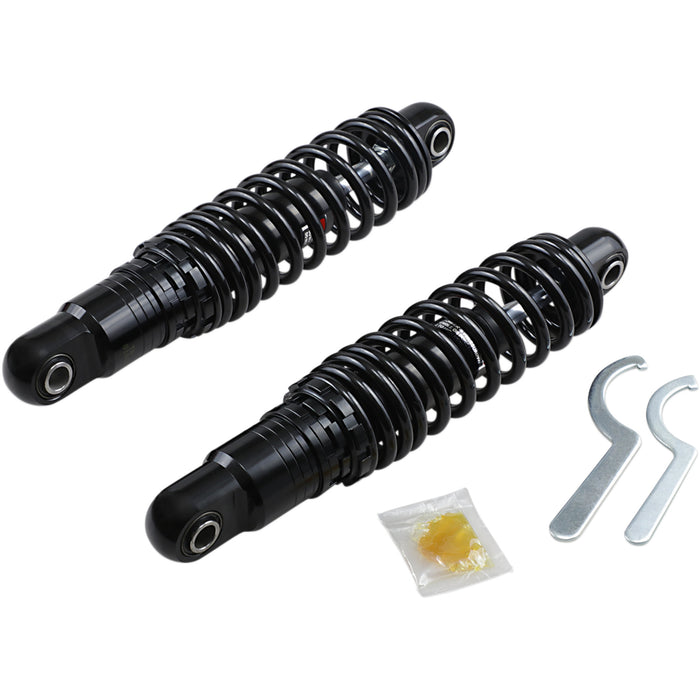 DRAG SPECIALTIES SHOCKS 1310-1672 Premium Ride-Height Adjustable Shocks — 12.00" Premium Ride-Height Adjustable Shocks - Black - Heavy Duty - 12"
