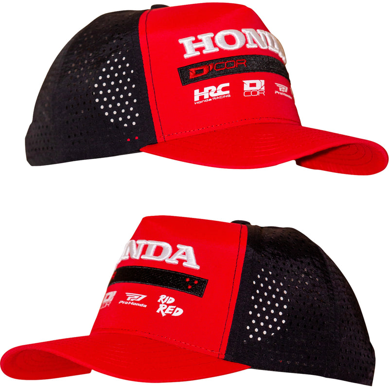 D'COR VISUALS 2501-4565 70-158-1 Factory Hat honda  - red