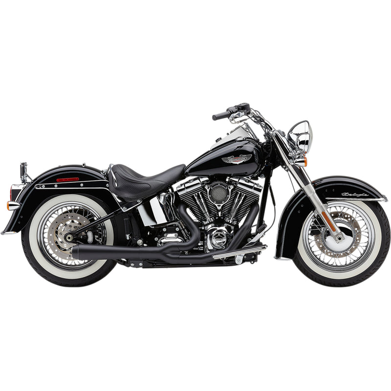 Cobra El Diablo 2-Into-1 Exhaust System - 6483B For Harley Softail 2012-2017