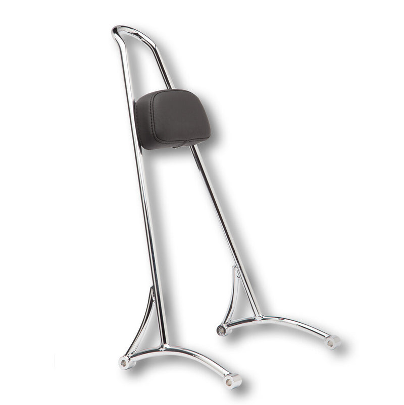 Burly Brand Tall Sissy Bar W PAD Chrome XL - B13-1501C For Harley Sportster 2004-2022 | Yamaha 700 WaveRunner / XL700A WaveVenture 2004