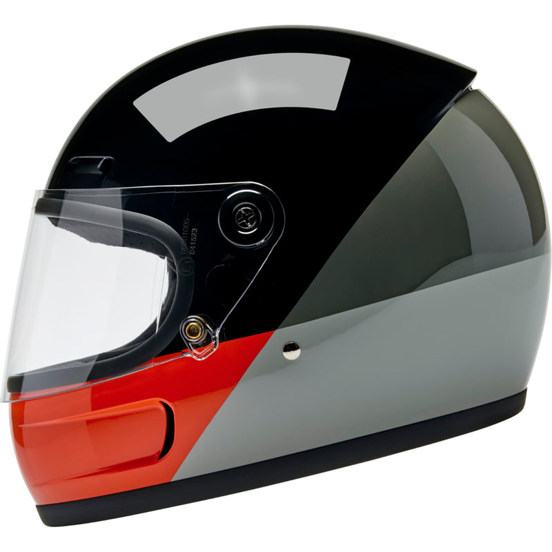 BILTWELL Gringo SV Intersection Helmet - Black/Orange/Gray