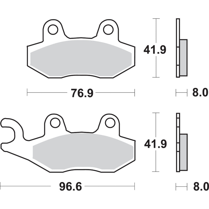 Sbs Brake Pad - 611LS Triumph Motorcycles 1997-2020