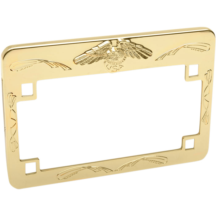 EMGO DS-270226 86-42650 Eagle License Plate Frame gold