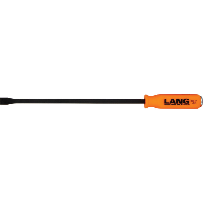 LANG TOOLS 3850-0626 853-17 Curved Pry Bar with Striking Handle Pry Bar with Striking Handle - Curved Tip - 17"