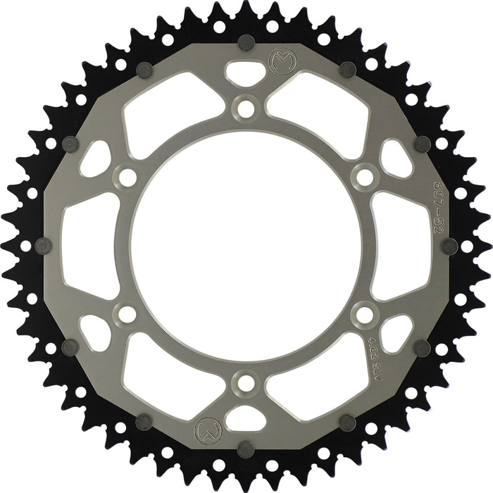 MOOSE OFFROAD 1210-1527 1210-897-52-11X Dual Sprocket silver - 52 tooth