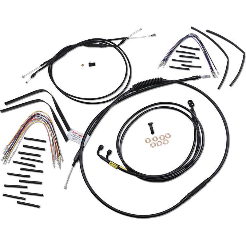 Burly Brand Complete Cable Kit - B30-1192 For Harley Dyna 1996-2005