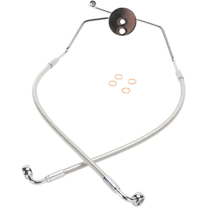 Magnum Shielding Designer Series Brake Line - 57009 For Harley Touring 2008-2013