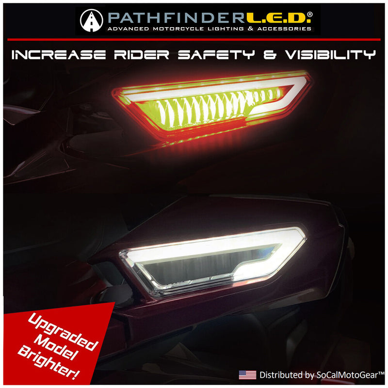Pathfinder LED Mirror SEQ TS W DRL Smoke Honda GL Honda Gold - GW3DTS Honda Gold 2018-2025