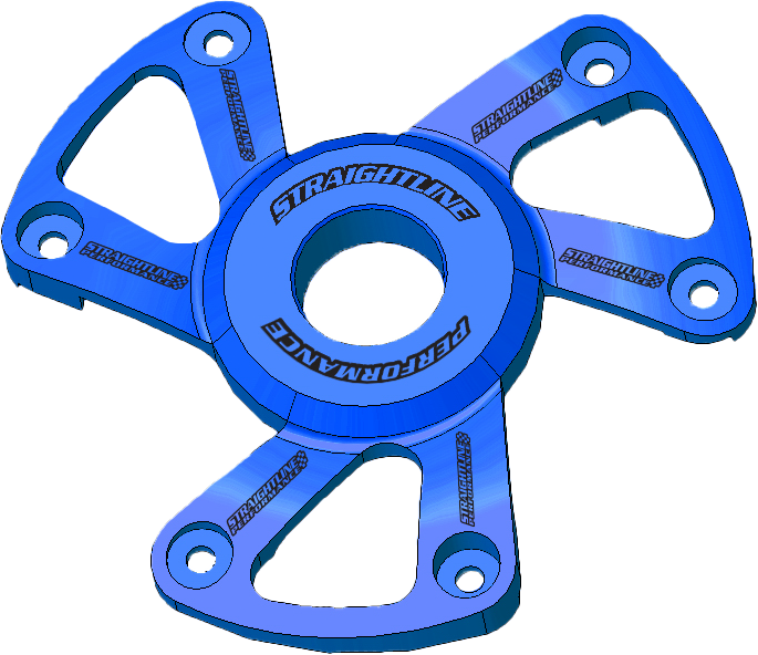 Straightline Performance 241-25630BL 123-173 POLARIS P22 CLUTCH COVER ANODIZED BLUE