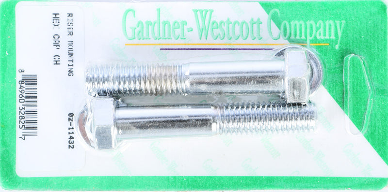 Gardner-westcott 830-1076 02-11432 RISER BOLTS CHROME HEX CAP 1/2-13 X 3 HEX COARSE THREAD