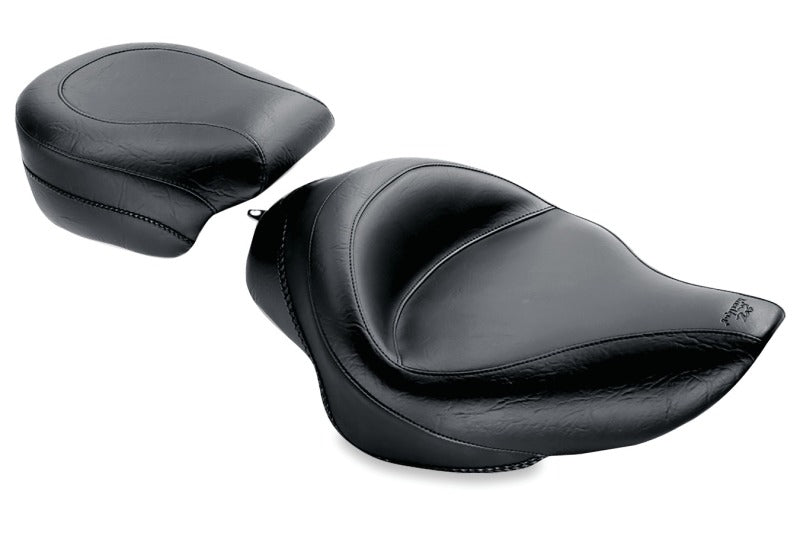 Mustang Motorcycle 76157 Mustang 04-21 Harley Sportster 3.3 Gallon Standard Touring Solo Seat - Black - Photo - Primary