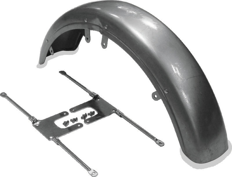 Bikers Choice 488759 73-86 FX XL 82-94 FXR Front Fender W/chrome Brackets Replaces H-D 59007-73A 59111-74 - Photo - Primary