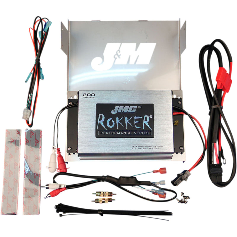 J & M Amplifier Kit - JMRA-2000HC06 For Harley Touring 1998-2013
