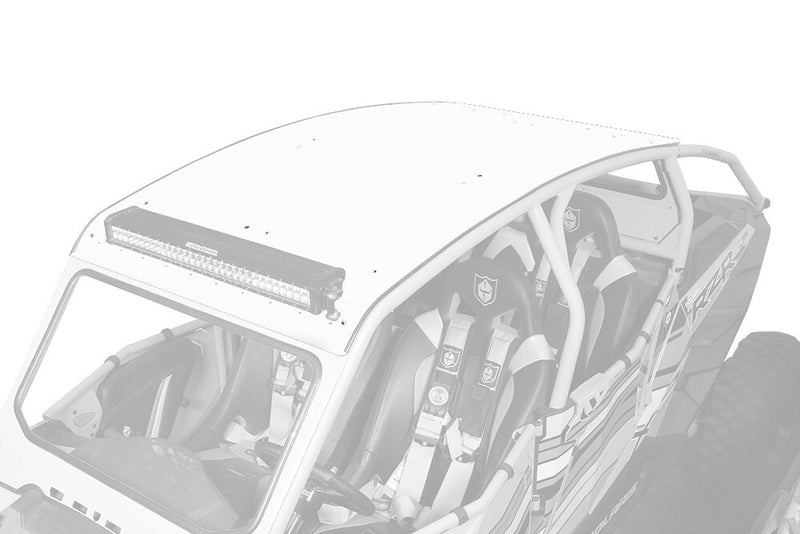 Pro Armor Asylum Roof With Light Bar Pocket Matte White - P144R121MW Polaris RZR 2014-2022