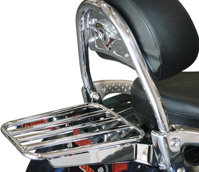 Cobra Solo Luggage Rack Tube Chrome Fits OEM Backrest Kawasaki VN1700 - 02-4466 Kawasaki 1700 Vulcan Nomad / Vulcan 1700 Nomad 2009-2014